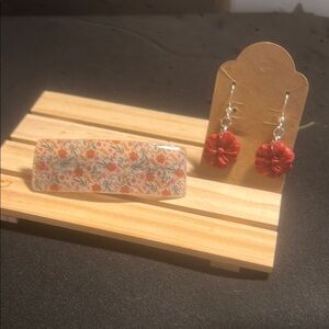 Red Sparkly Hair Clip